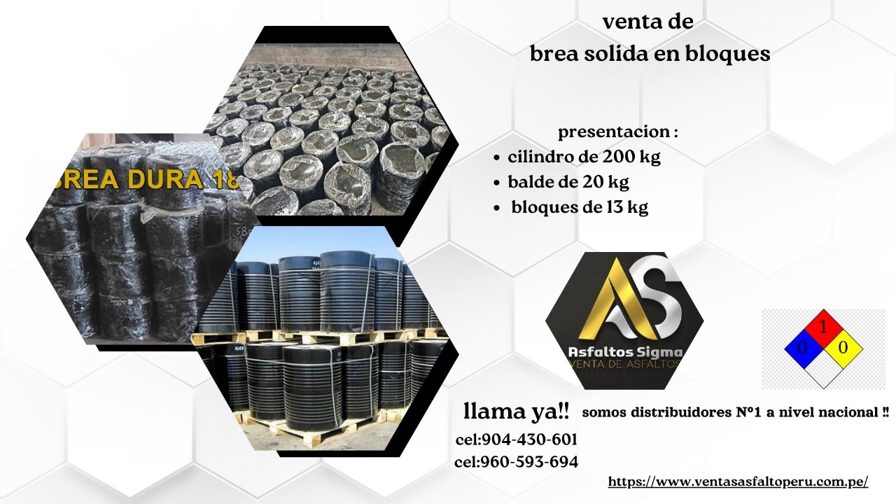 Brea Sólida en Bloques: Calidad y Versatilidad para Múltiples Aplicaciones