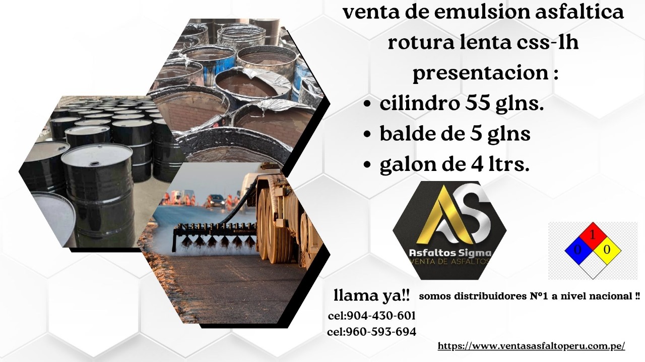 Emulsión Asfáltica CSS-1H de Rotura Lenta: Tecnología Avanzada para Pavimentación